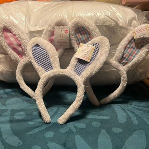 NWT set 3 kids plush  bunny ears.